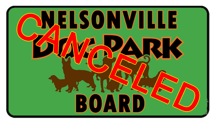 Nelsonville Dog Park Board meeting for Thu, 10/17/24, 6PM, has been canceled, next meeting is Thu, 11/21/24, 6PM at city&nbsp;hall