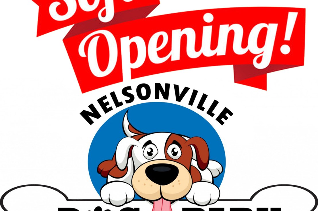 Nelsonville Dog Park soft opening Fri, 5/1/2026, 8AM Fri closing at sunset Sun, weekly, park closed sunset to sunrise during this time, copy of dog park rules available at https://tinyurl.com/yz25kh8u.