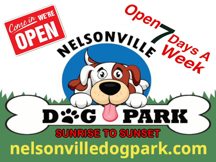 The Nelsonville Dog Park is now open seven days a week from sunrise to sunset, effective May 16, 2026, thank you for your help and support for the Nelsonville Dog&nbsp;Park!
